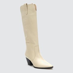Matisse Ivory Over the Knee Boots